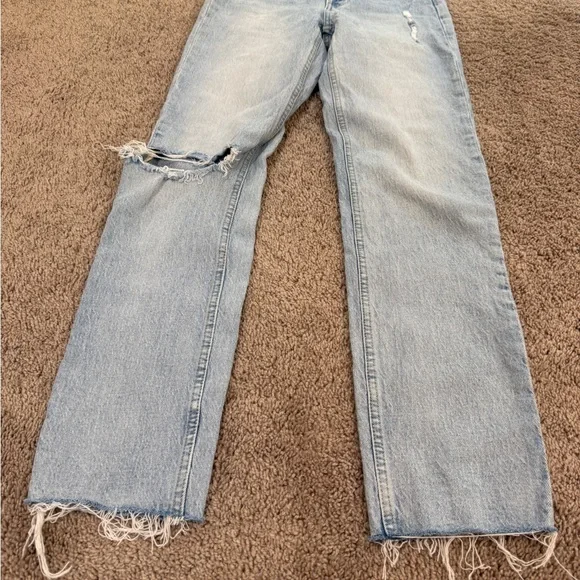 Vintage GAP mom Faded Blue cheeky Straight Leg high rise Jeans size 24 - Picture 7 of 7